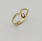 Gelbgoldring 585 mit Brillanten