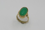 Chrysoprasring Gelbgold 585